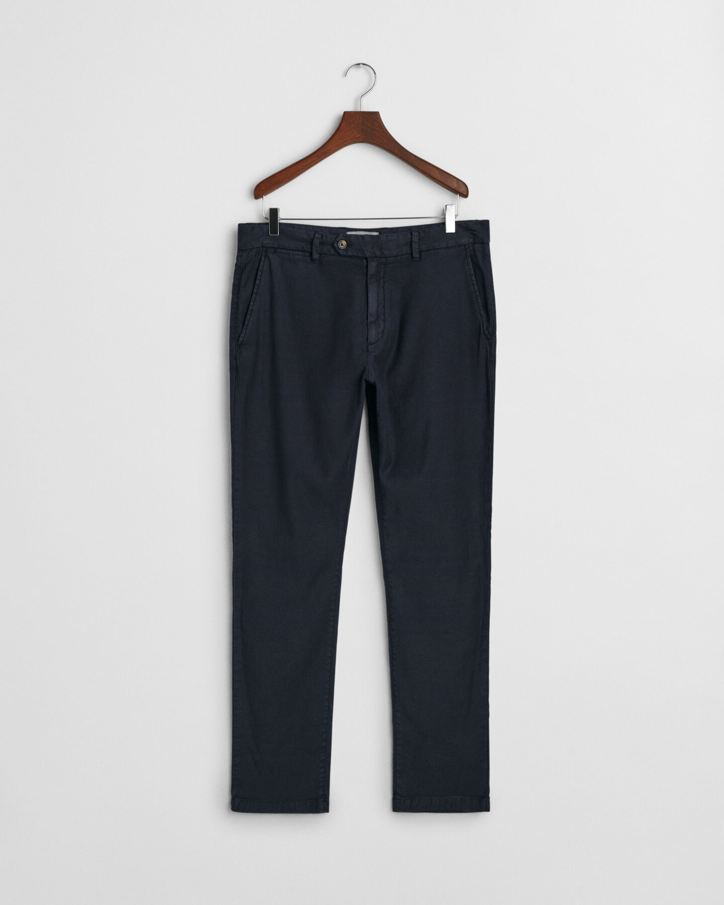 Slim Fit Chinohose aus Baumwolle und Leinen