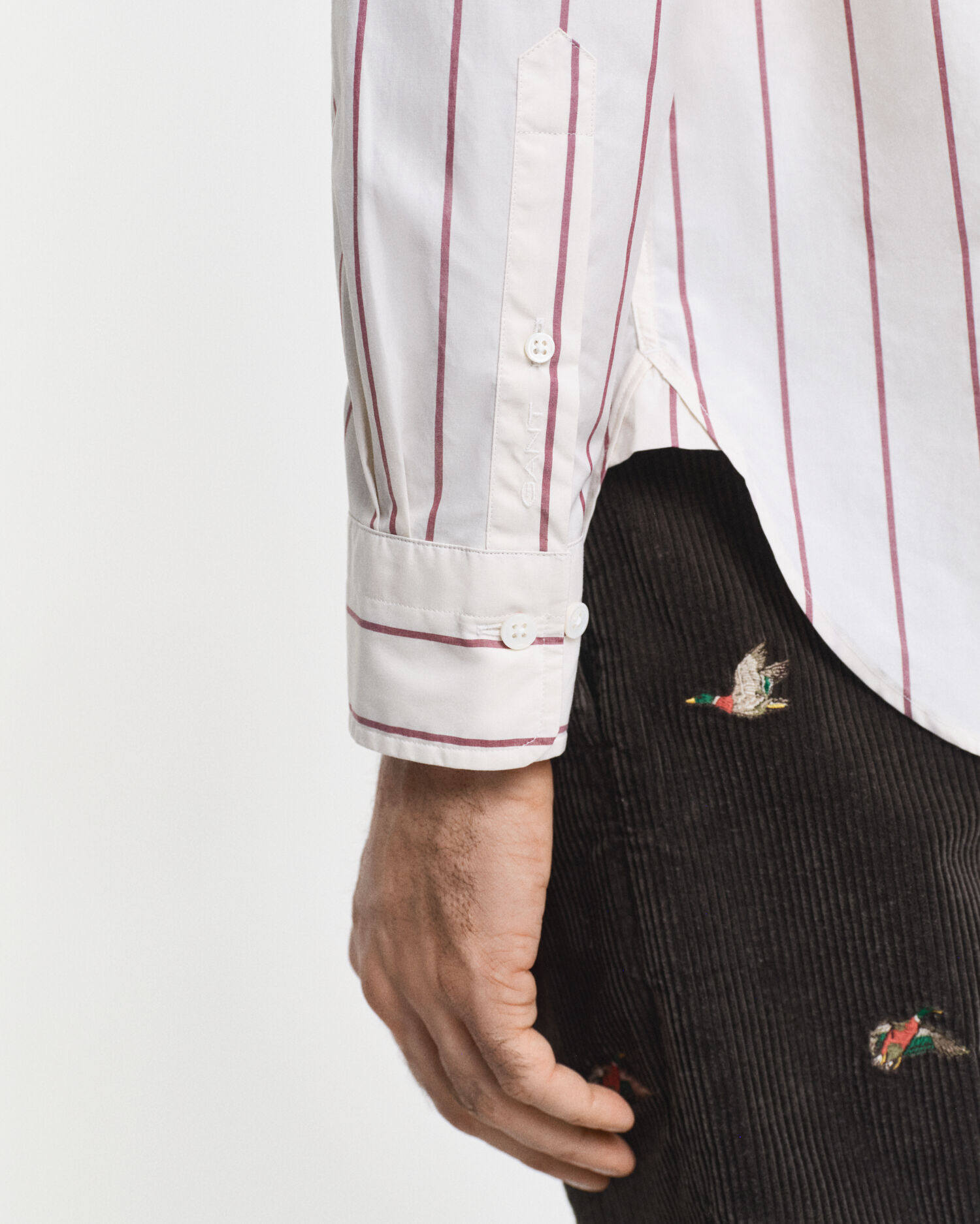 Relaxed Fit Heritage Popelin Hemd mit Streifen