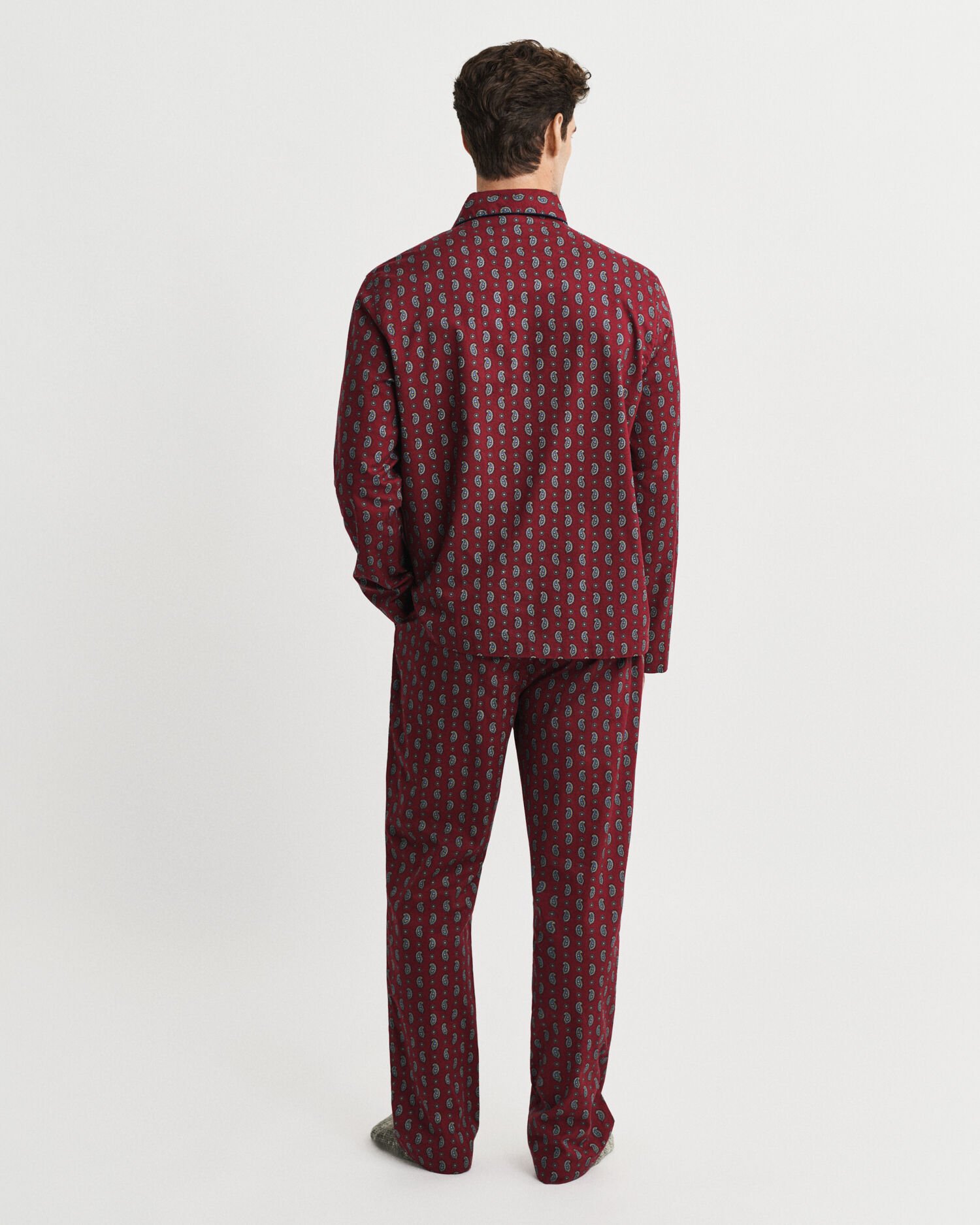 Paisley Pyjama mit Print in Geschenkbox