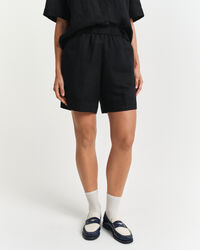 Relaxed Fit Leinenmix Pull-On Shorts