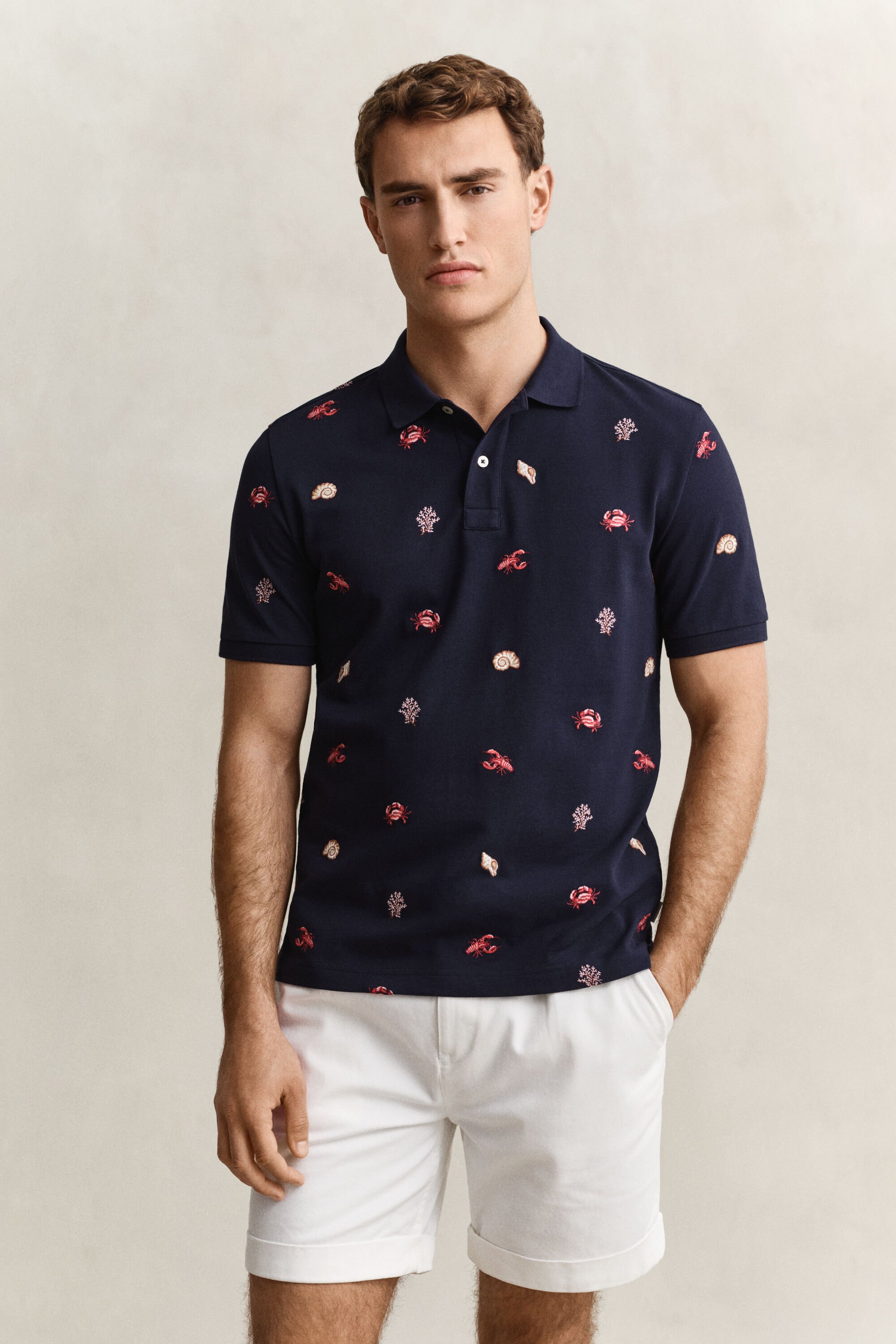 Poloshirt mit Stickerei
