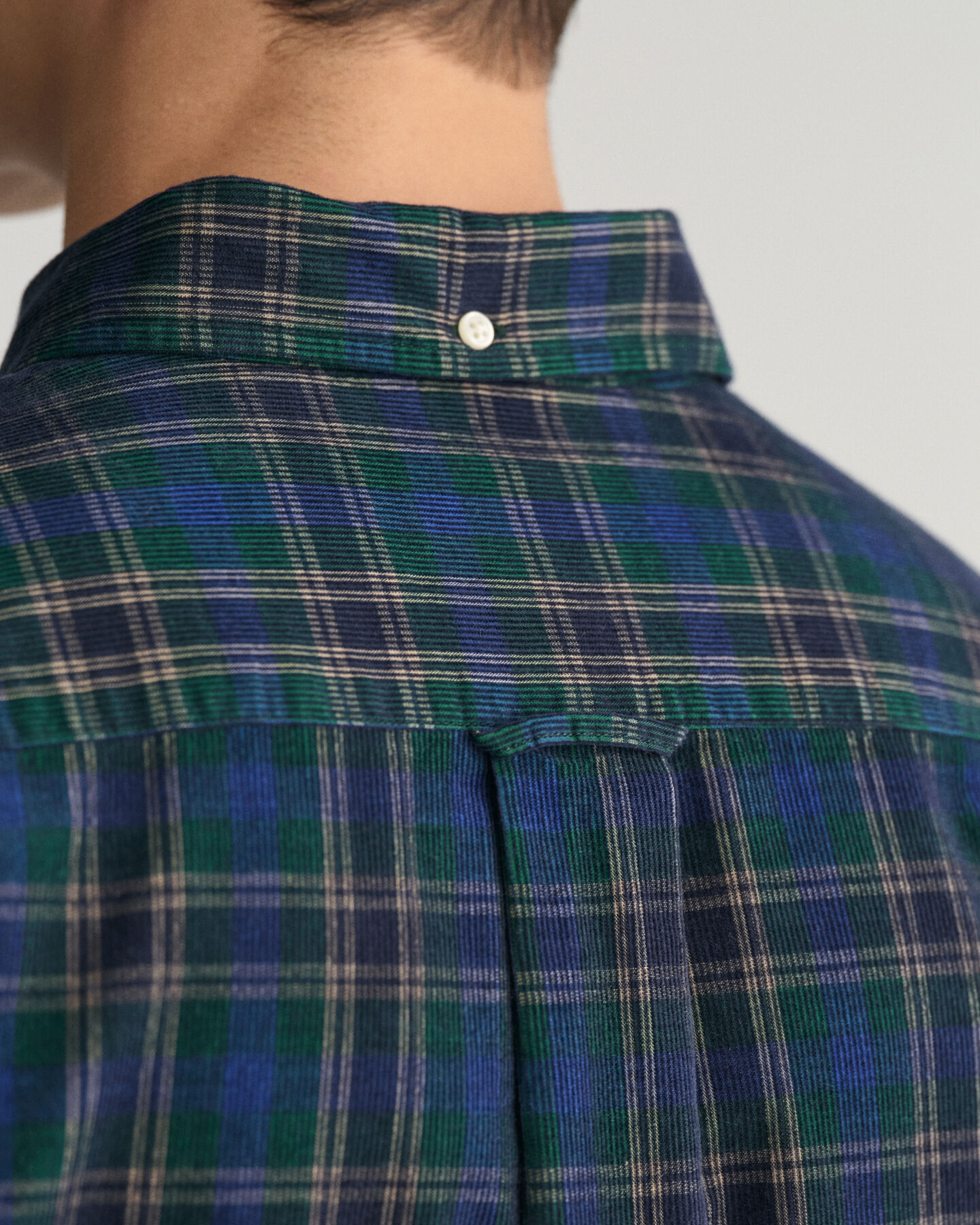 Regular Fit Cordhemd mit Karomuster