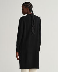 Lange Wollstrickjacke