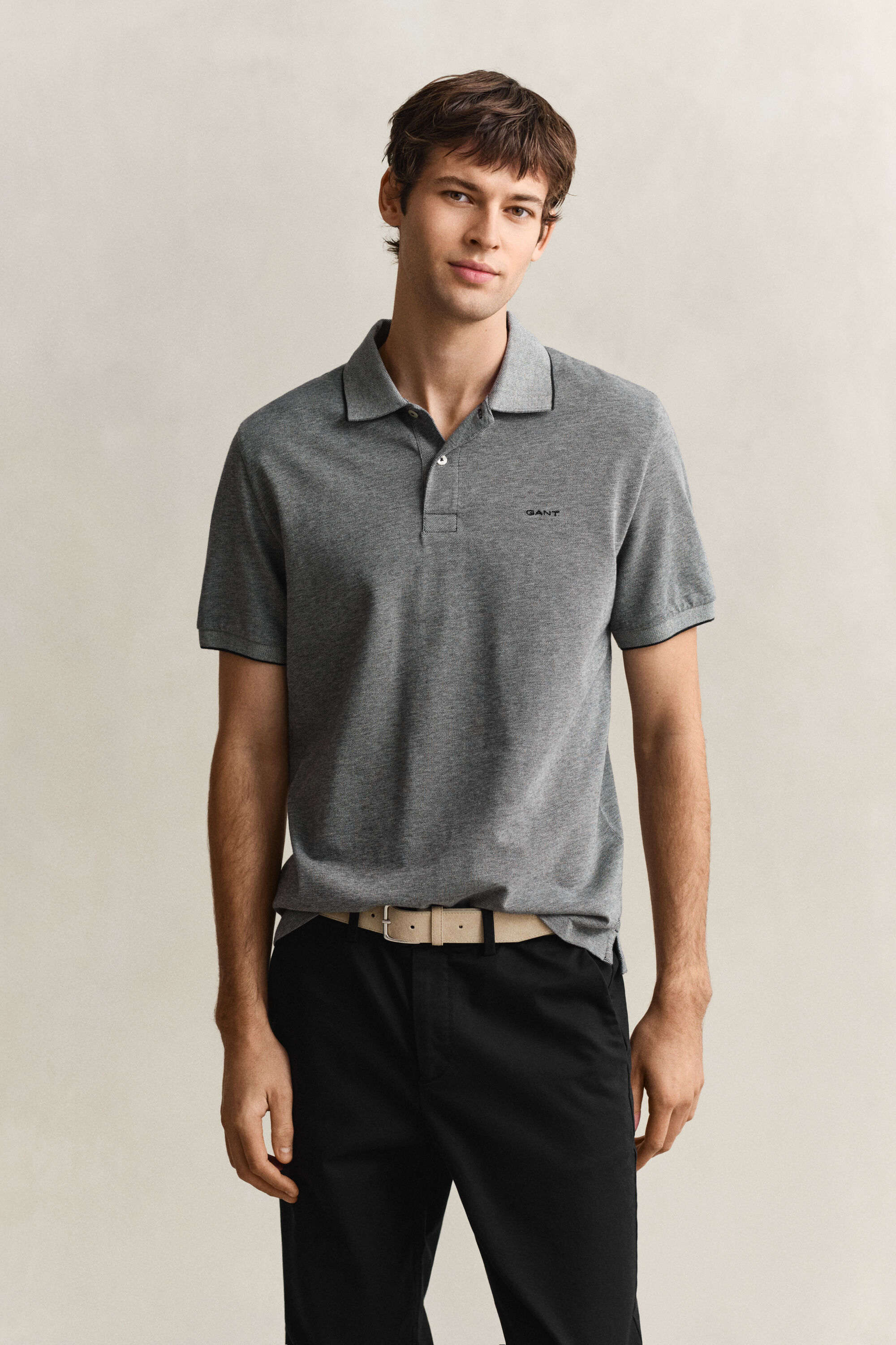 Zweifarbiges Poloshirt