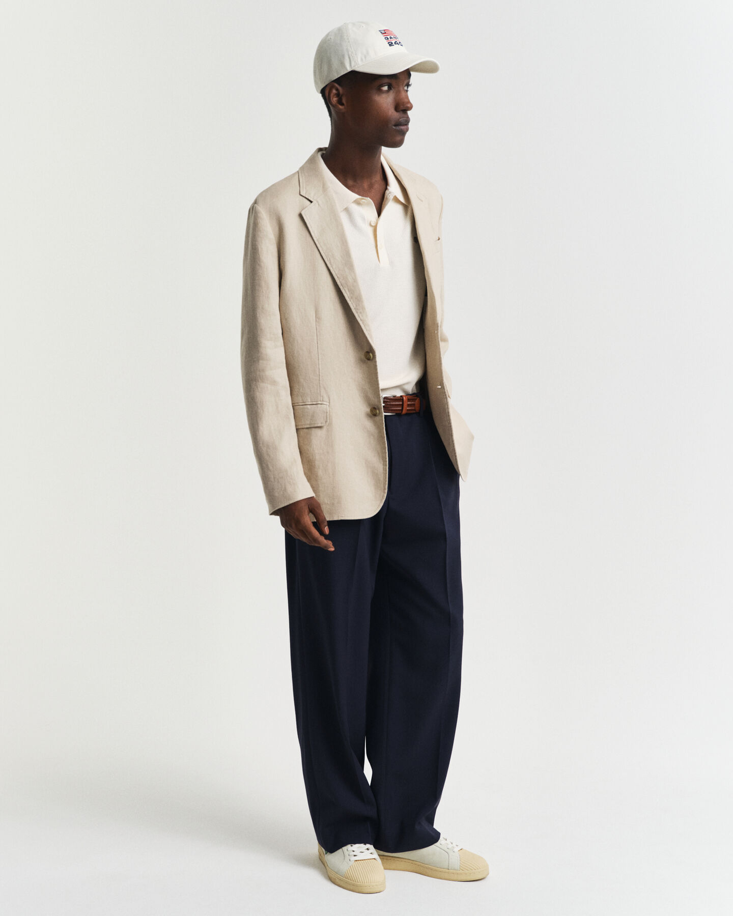 Poloshirt aus Baumwolle mit Mikrostruktur