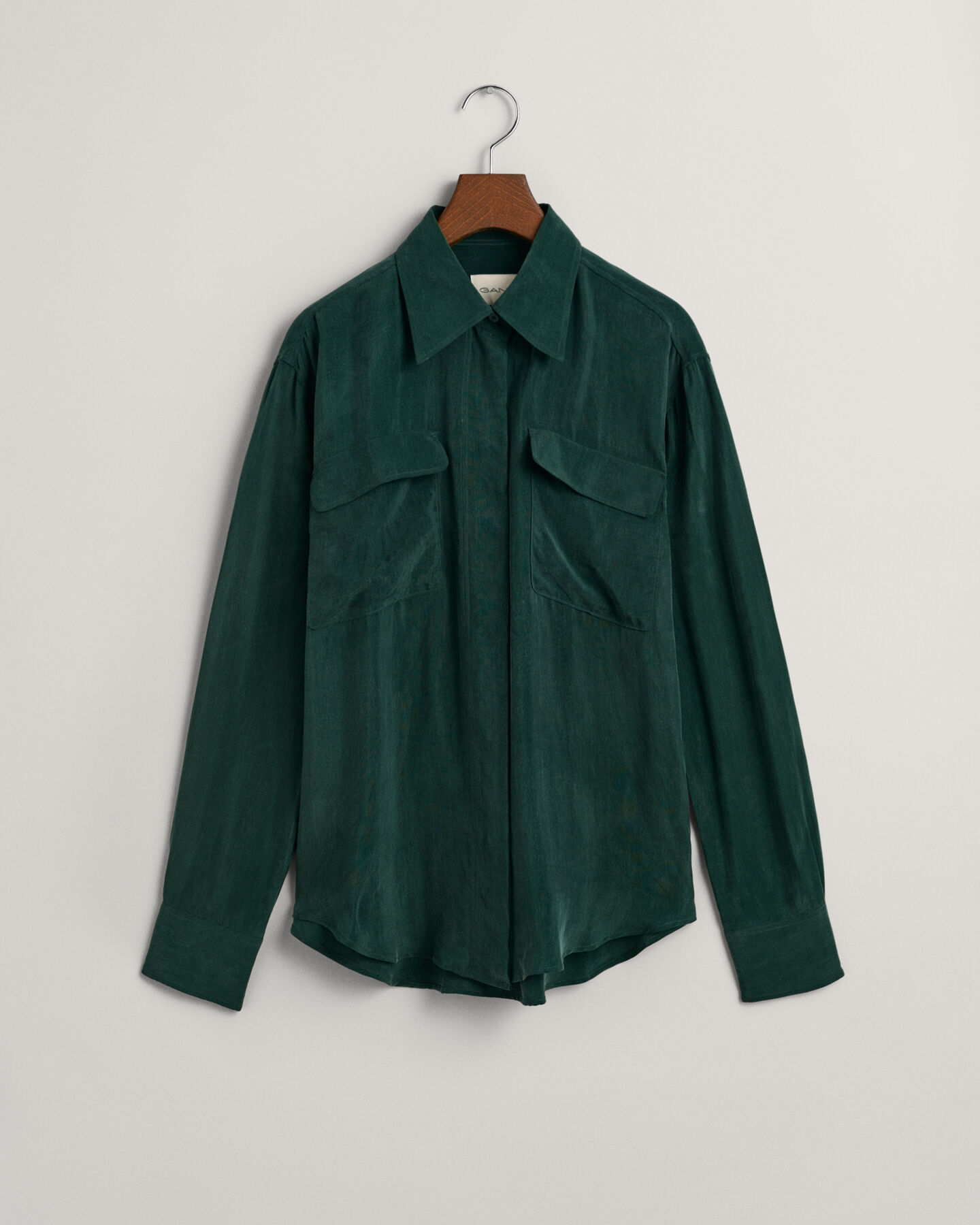 Relaxed Fit Utility-Bluse