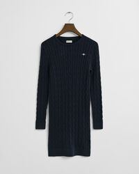 Teen Girls Zopfstrick Kleid aus Stretch-Baumwolle