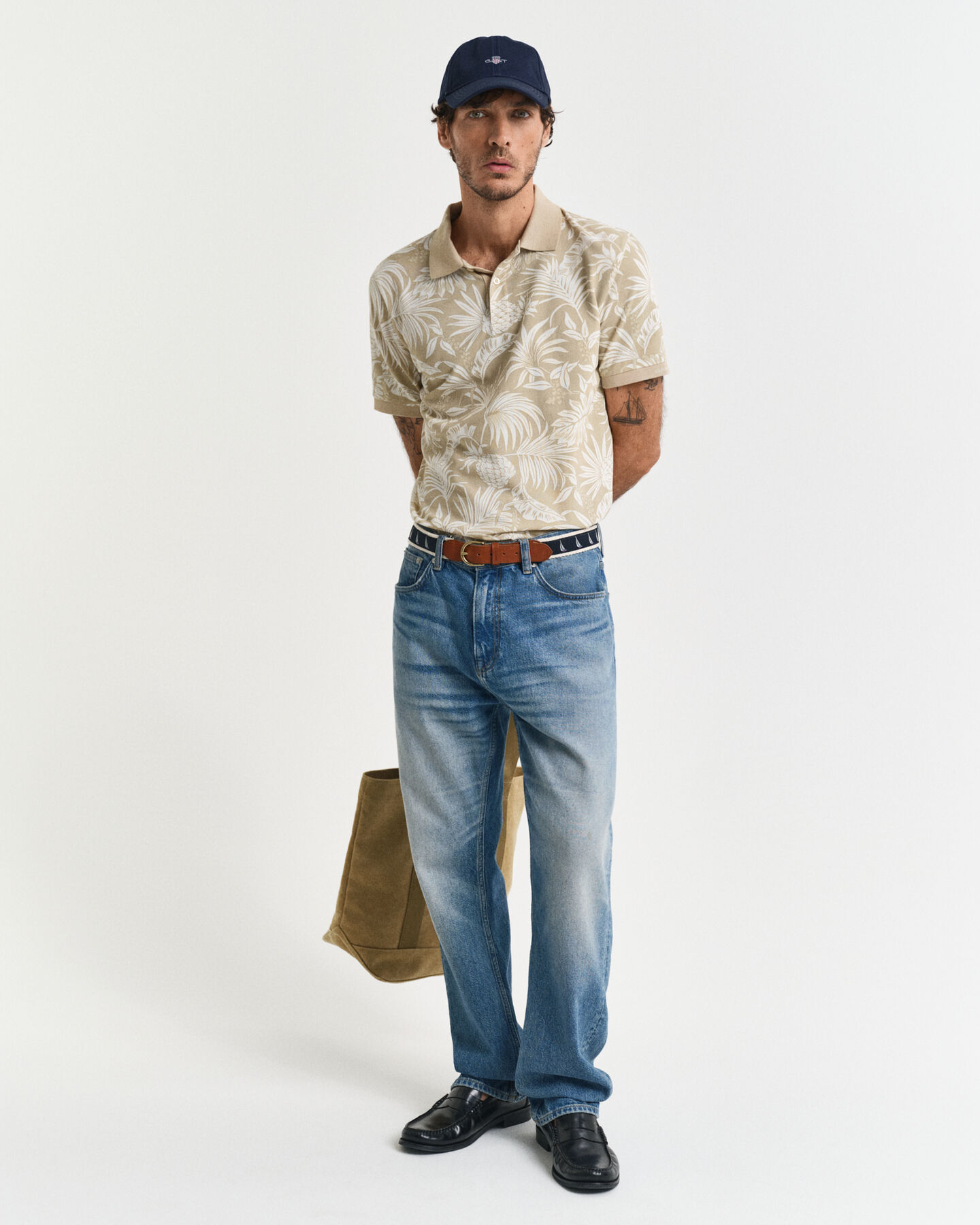 Tropical Print Poloshirt