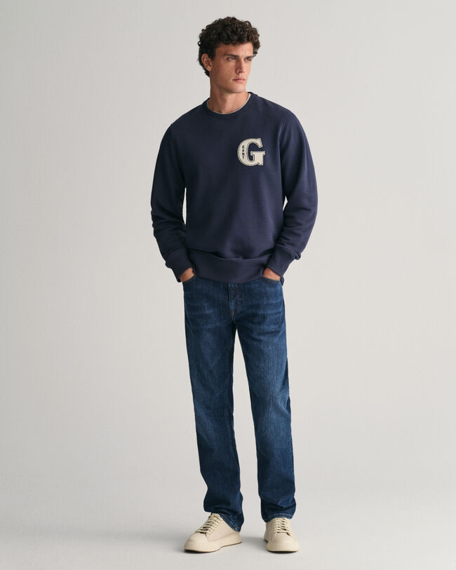 G Graphic Rundhals-Sweatshirt