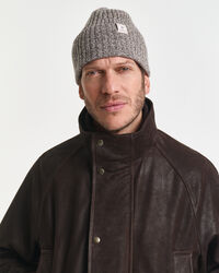 Mouliné Beanie aus Wollmix