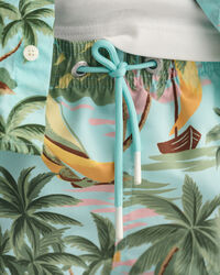 Boys Hawaiian Print Badeshorts