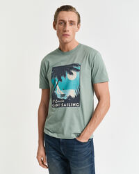 GANT USA Sailing Print Graphic T-Shirt