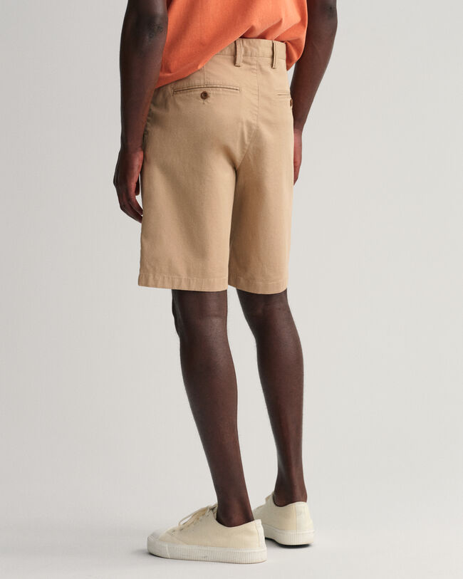 Hallden Slim Fit Twill-Shorts