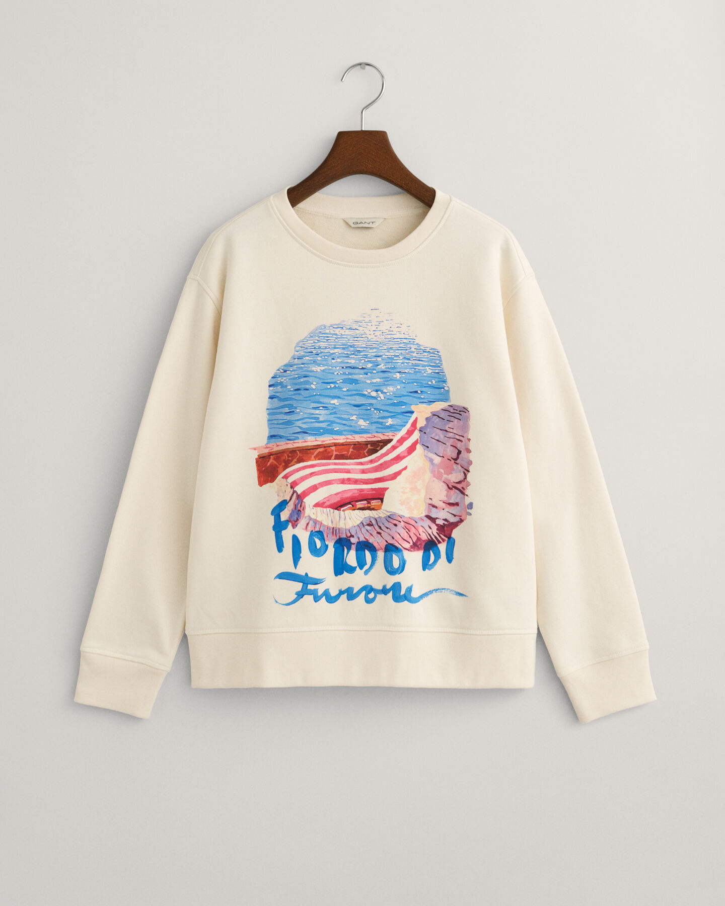 Scenery Print Rundhals-Sweatshirt