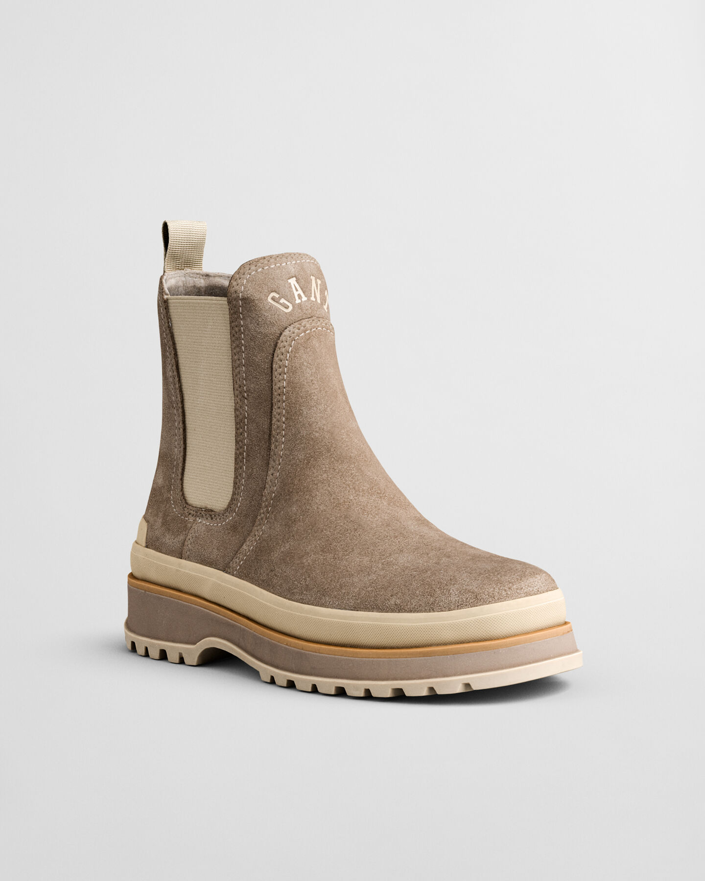 Wintly Chunky Chelsea Boot aus Veloursleder