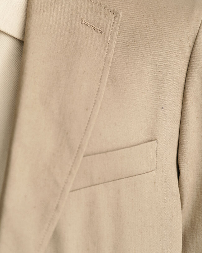 Baumwoll Leinen Anzugsakko