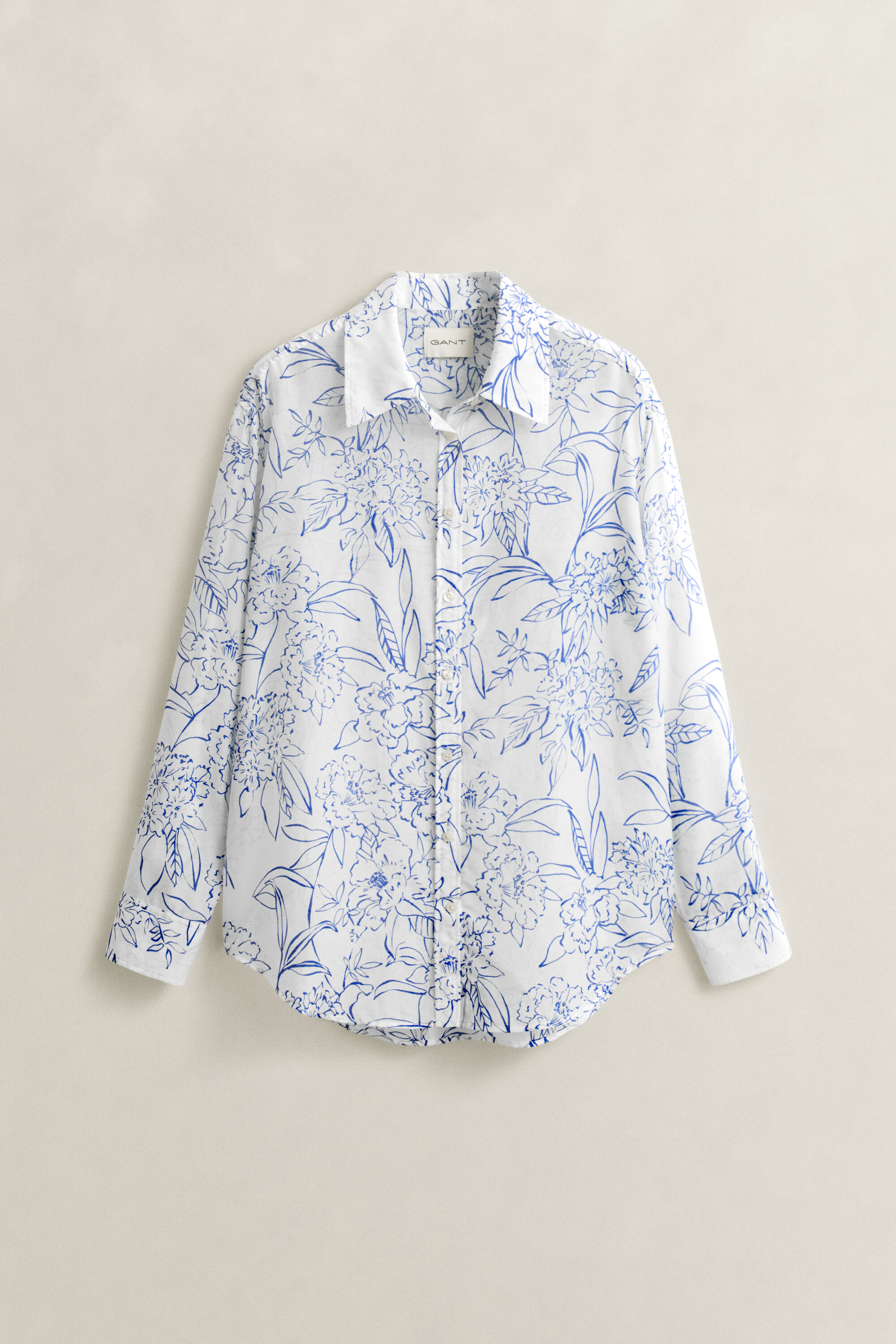 Baumwoll Seiden Bluse mit Blumenprint