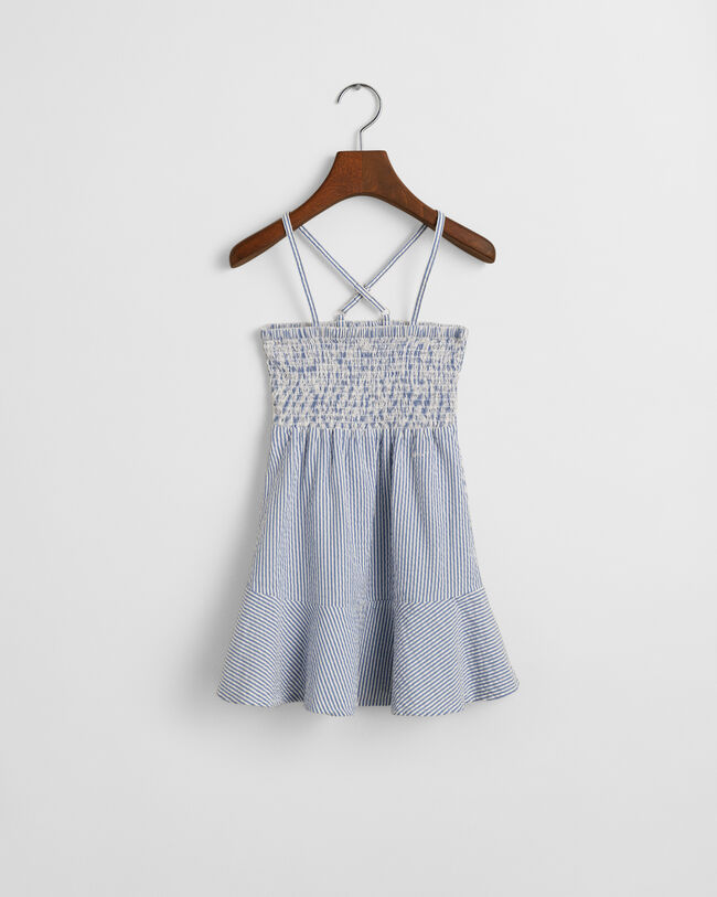 Girls Seersucker Kleid mit Streifen