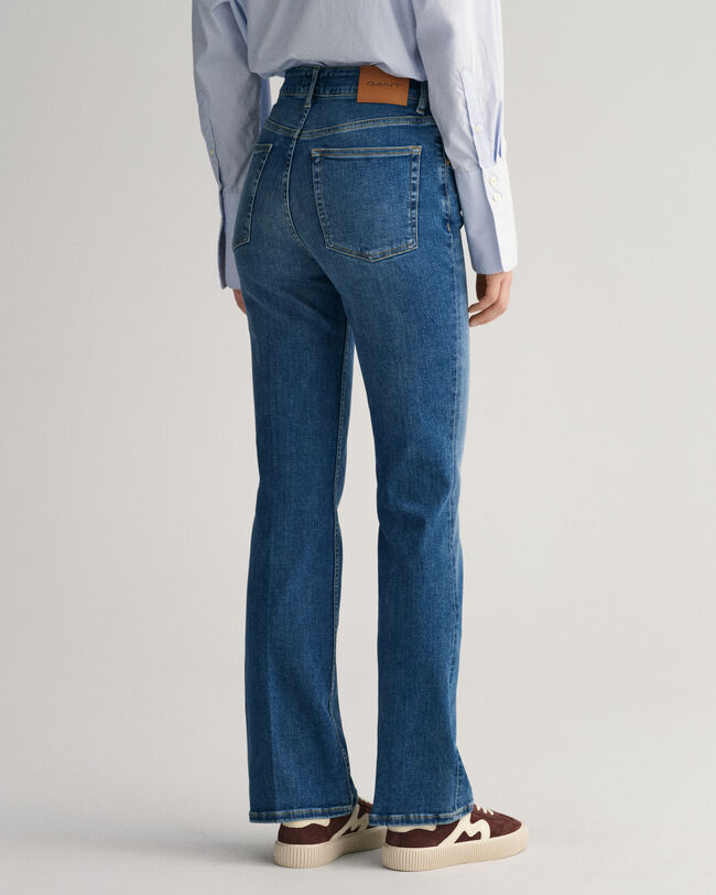 Slim Fit Schlagjeans