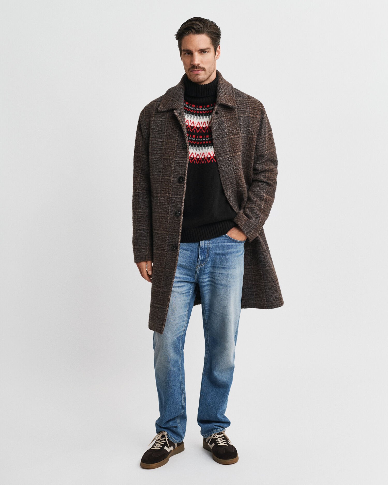 Fair Isle Rollkragenpullover