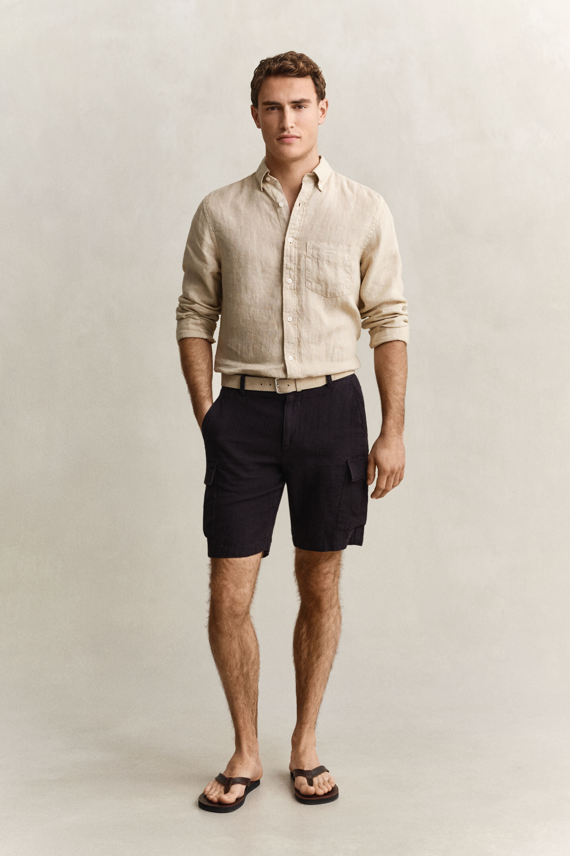Cargoshorts aus Leinen
