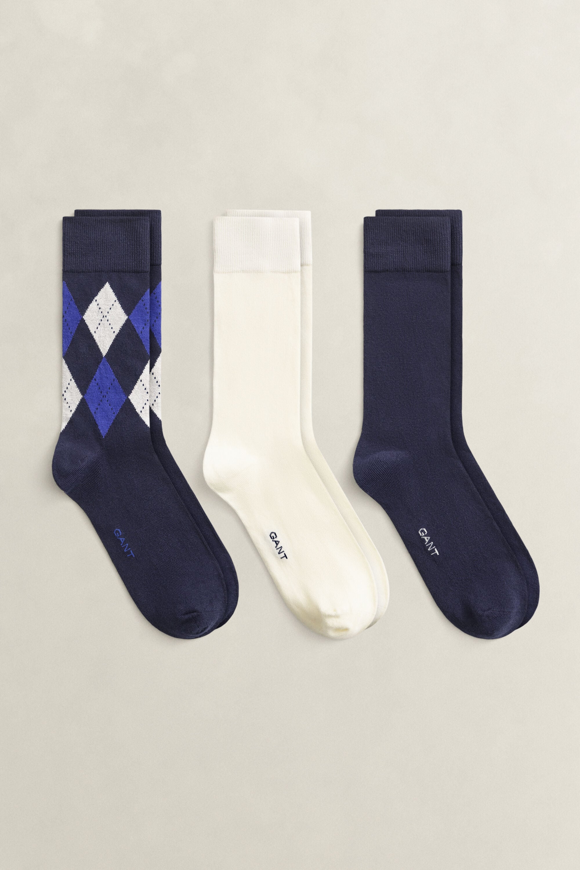 3er-Pack Argyle Socken