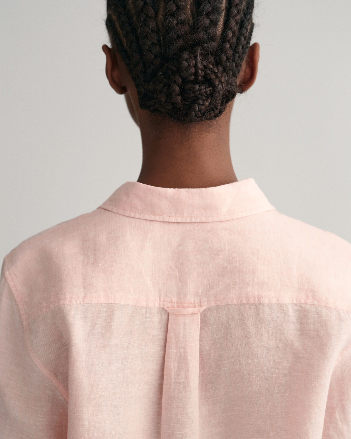 Regular Fit Leinen Chambray Bluse