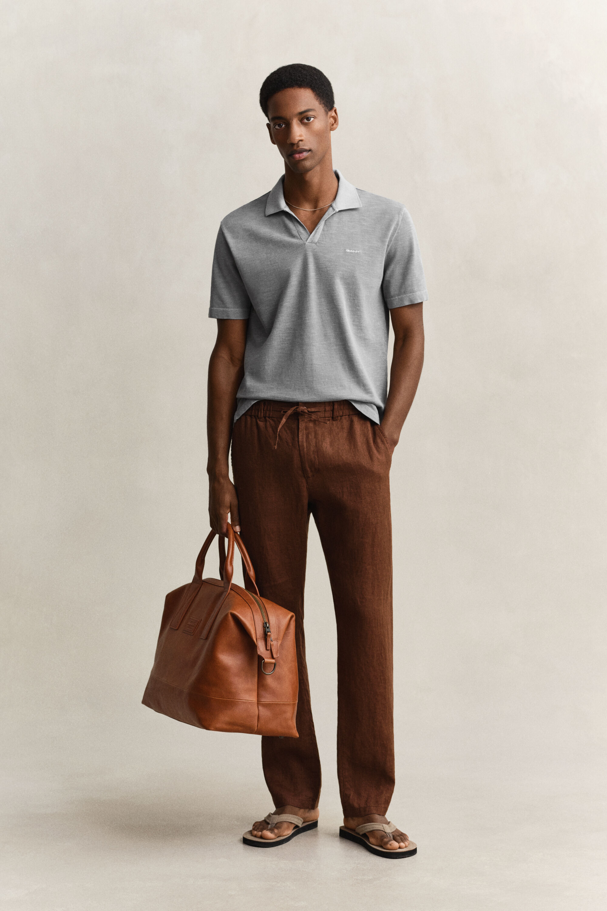 Gewaschenes Poloshirt