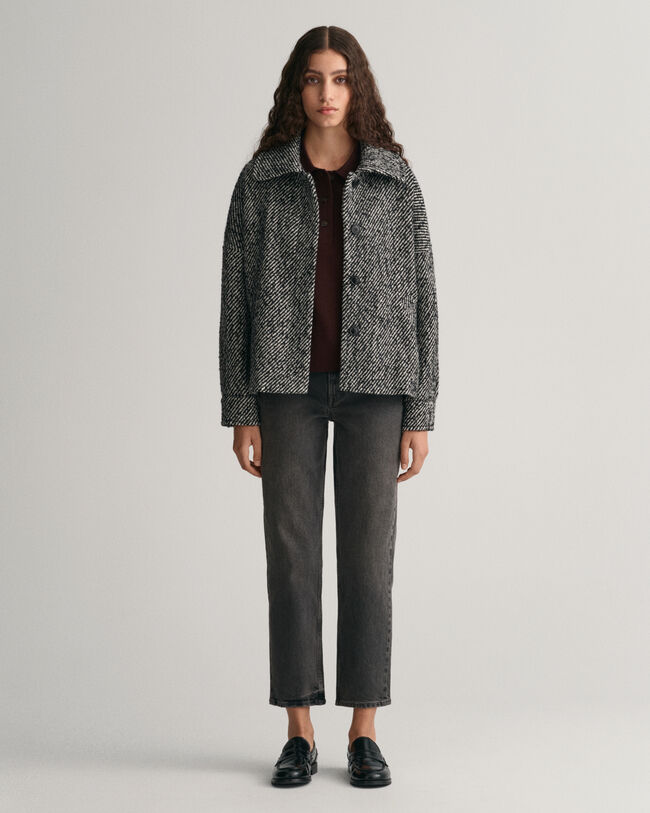 Verkürzte Jeans mit geradem Bein