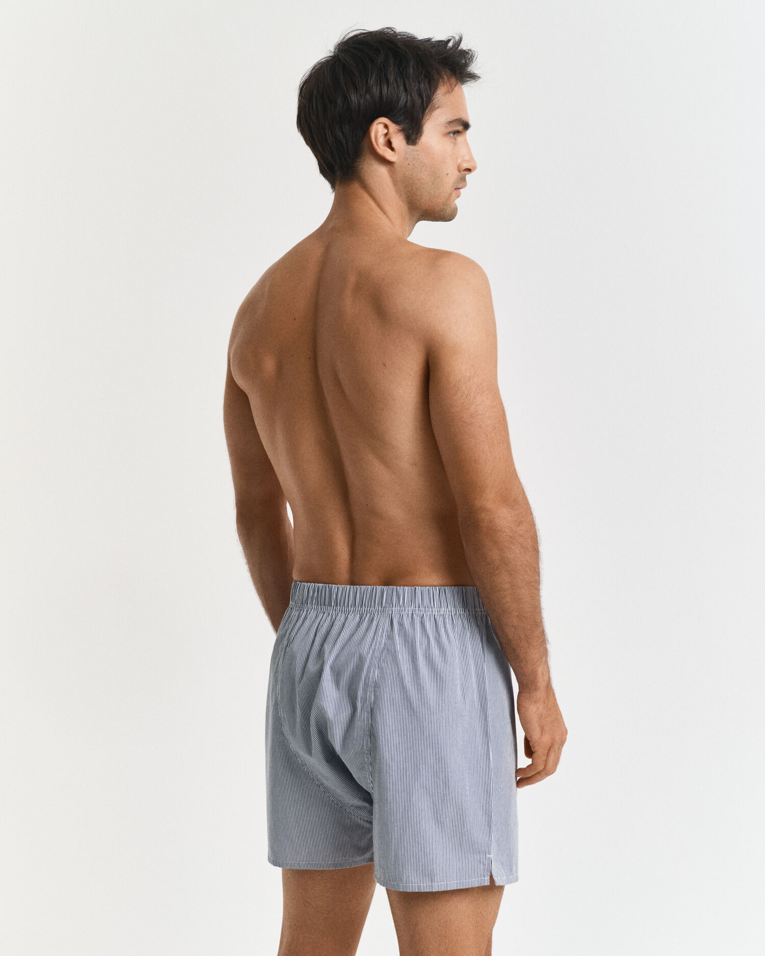 2er-Pack Boxershorts Gestreift & Einfarbig