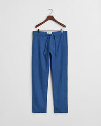Relaxed Fit Leinen Kordelzughose