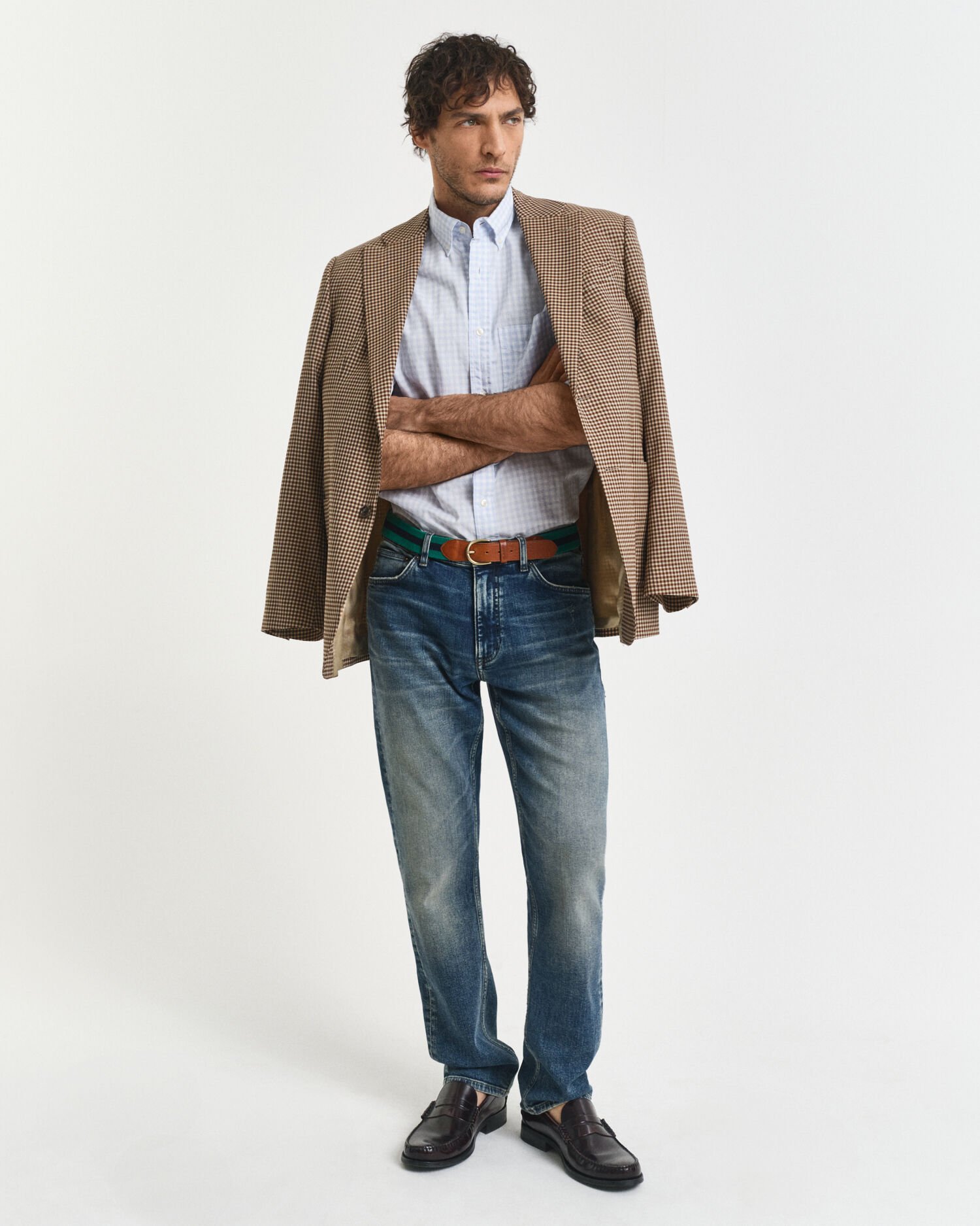 Regular Fit Classic Gingham Popeline Hemd