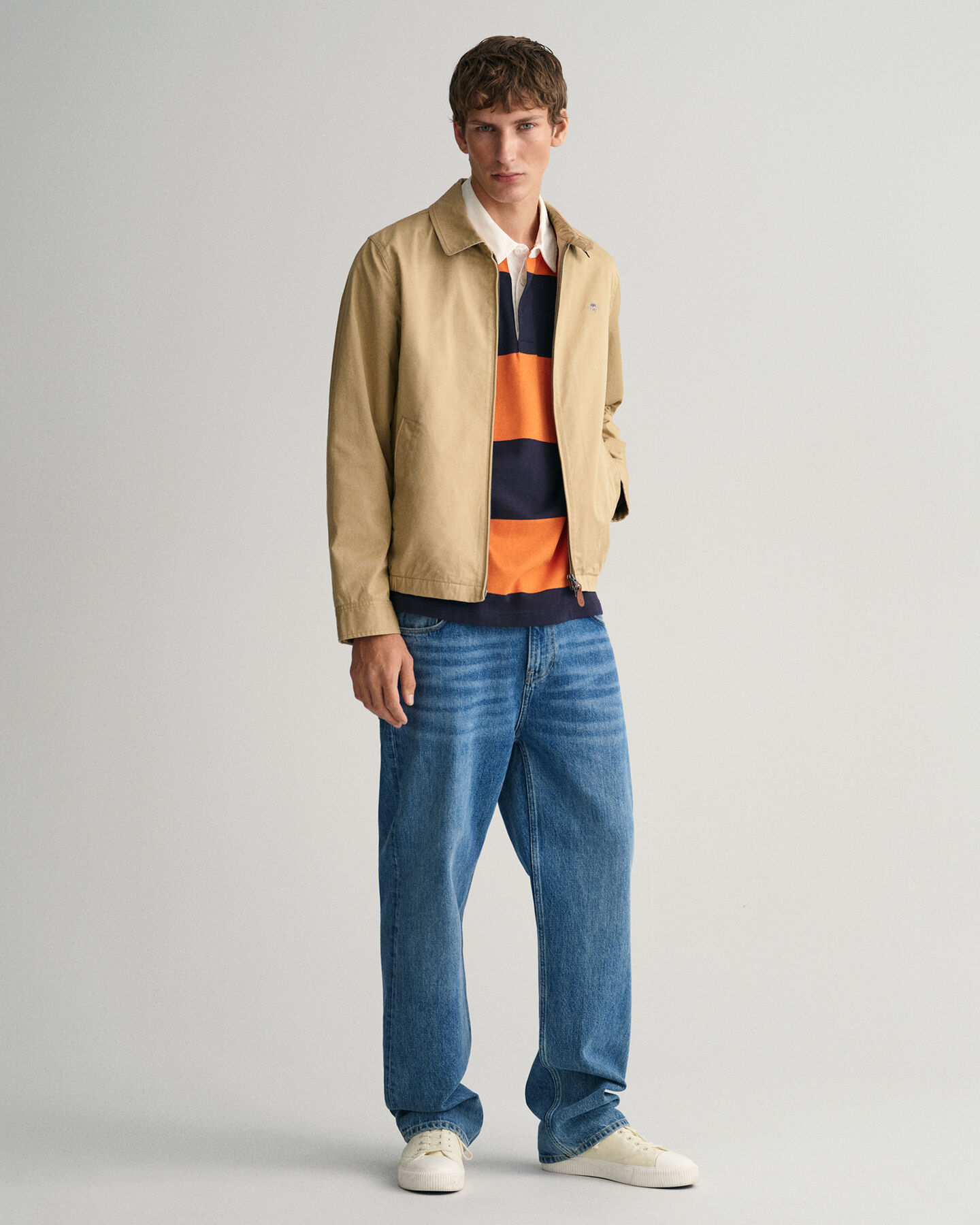 Windcheater Jacke aus Baumwolle