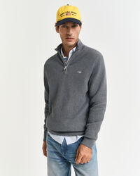 Troyer aus strukturierter Baumwolle