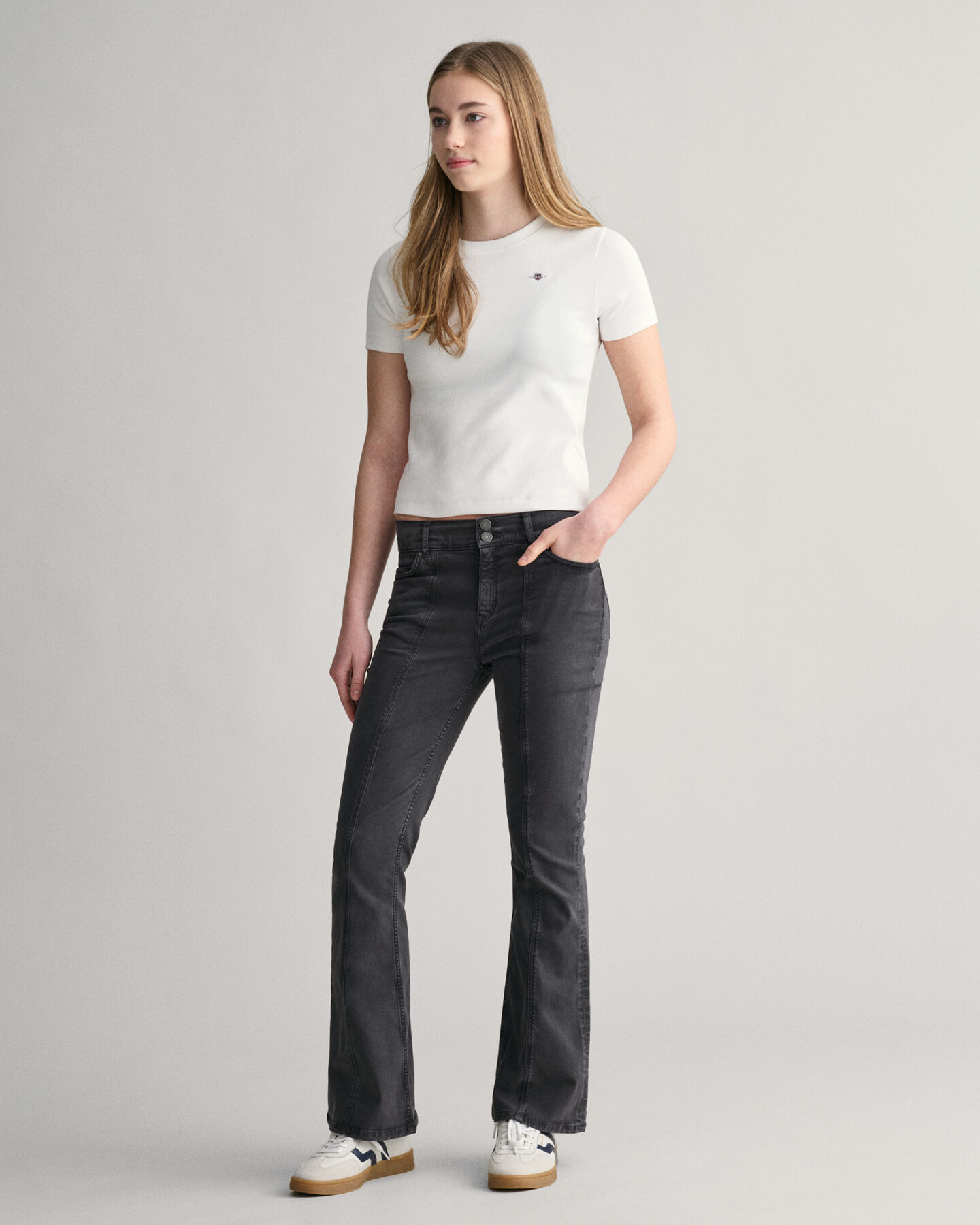 Teen Girls Bootcut-Hose mit Stretch und niedriger Leibh&ouml;he