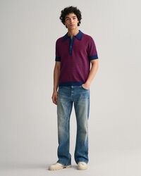 Zweifarbiges Poloshirt