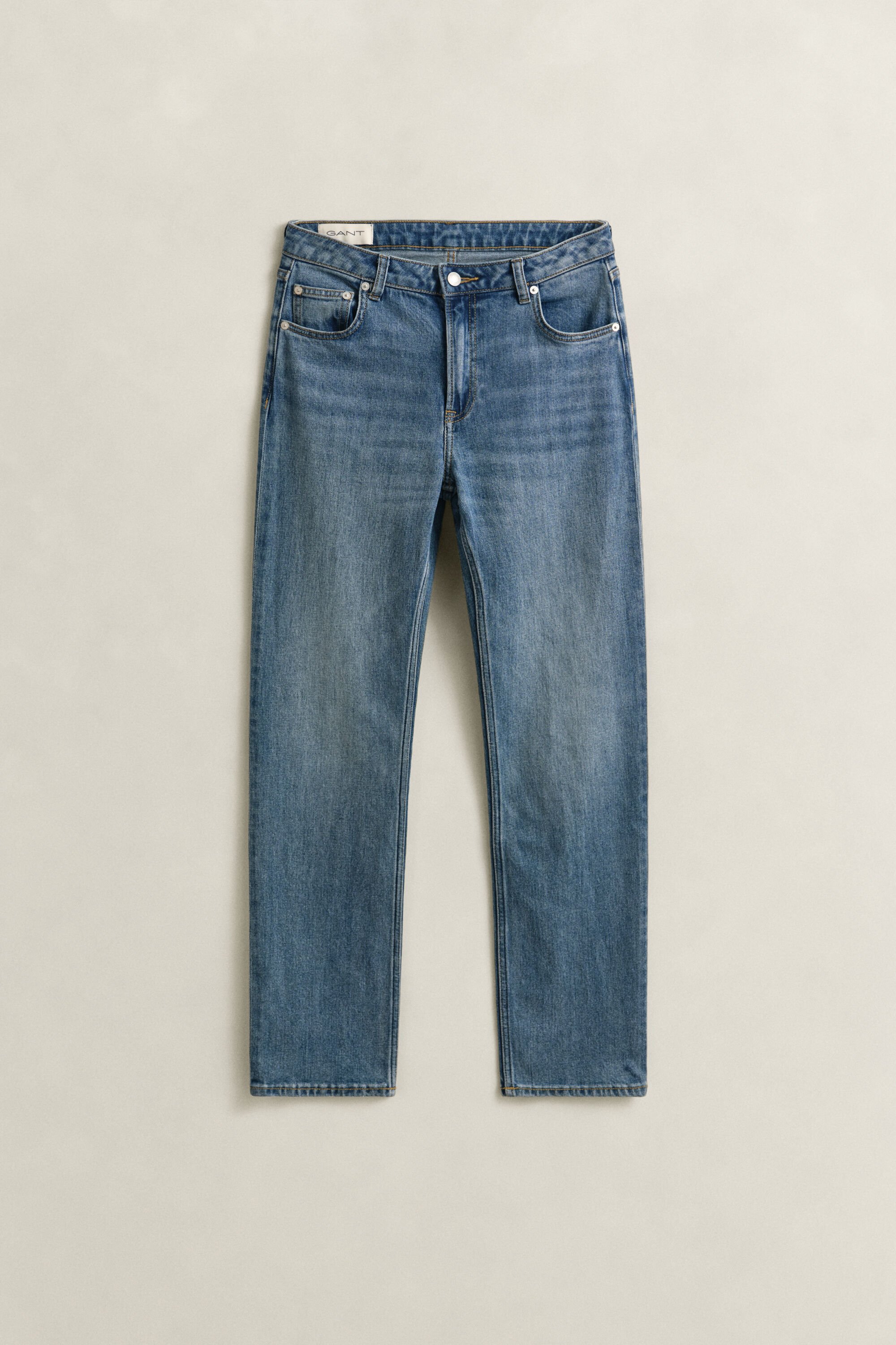 Stretch-Jeans mit geradem Bein