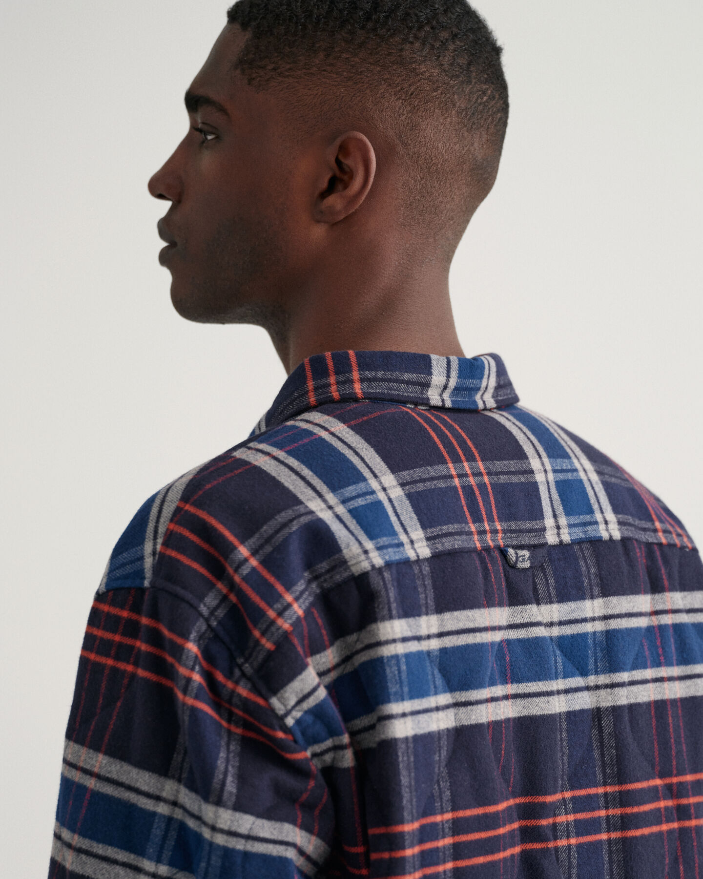 Gesteppte Flanell-Hemdjacke