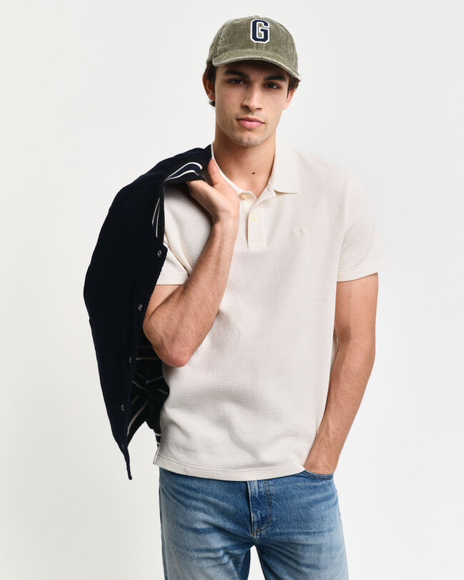 Waffle Textured Poloshirt