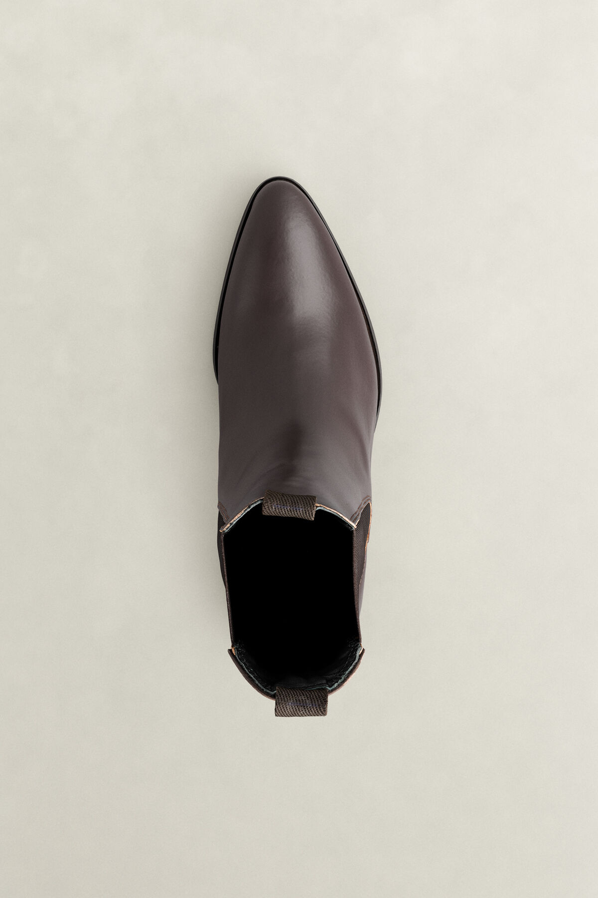St Broomly Leather Chelsea Boots — DARK BROWN