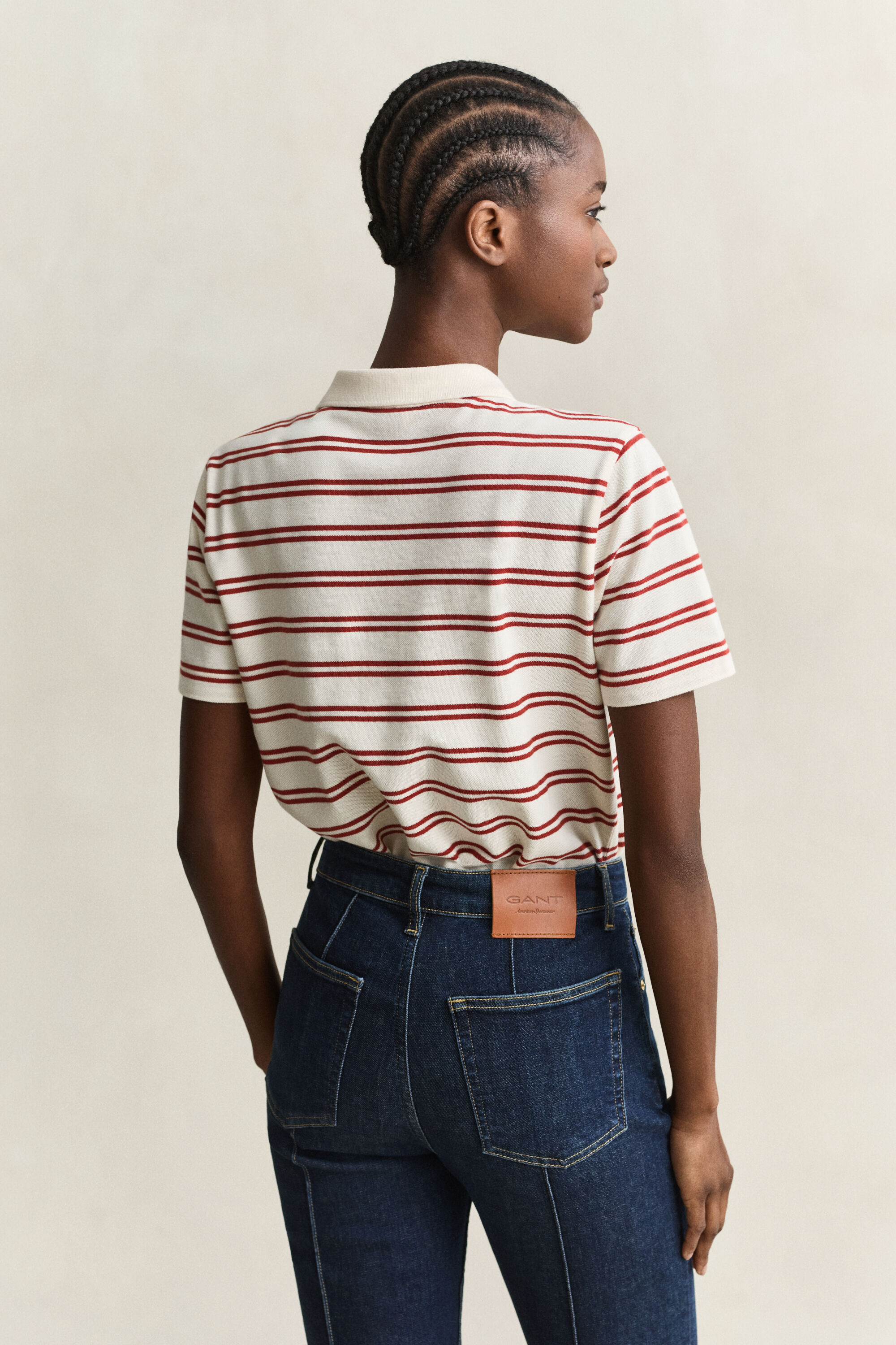 Gestreiftes Piqué-Poloshirt
