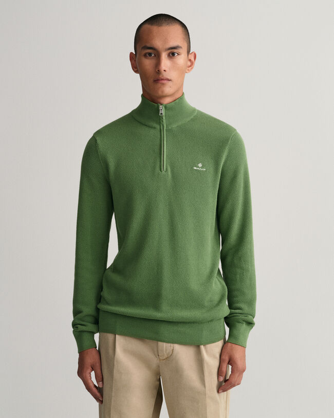 Troyer aus Baumwoll-Piqu&eacute;