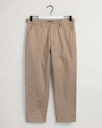 Tapered Chinohose aus Baumwolle