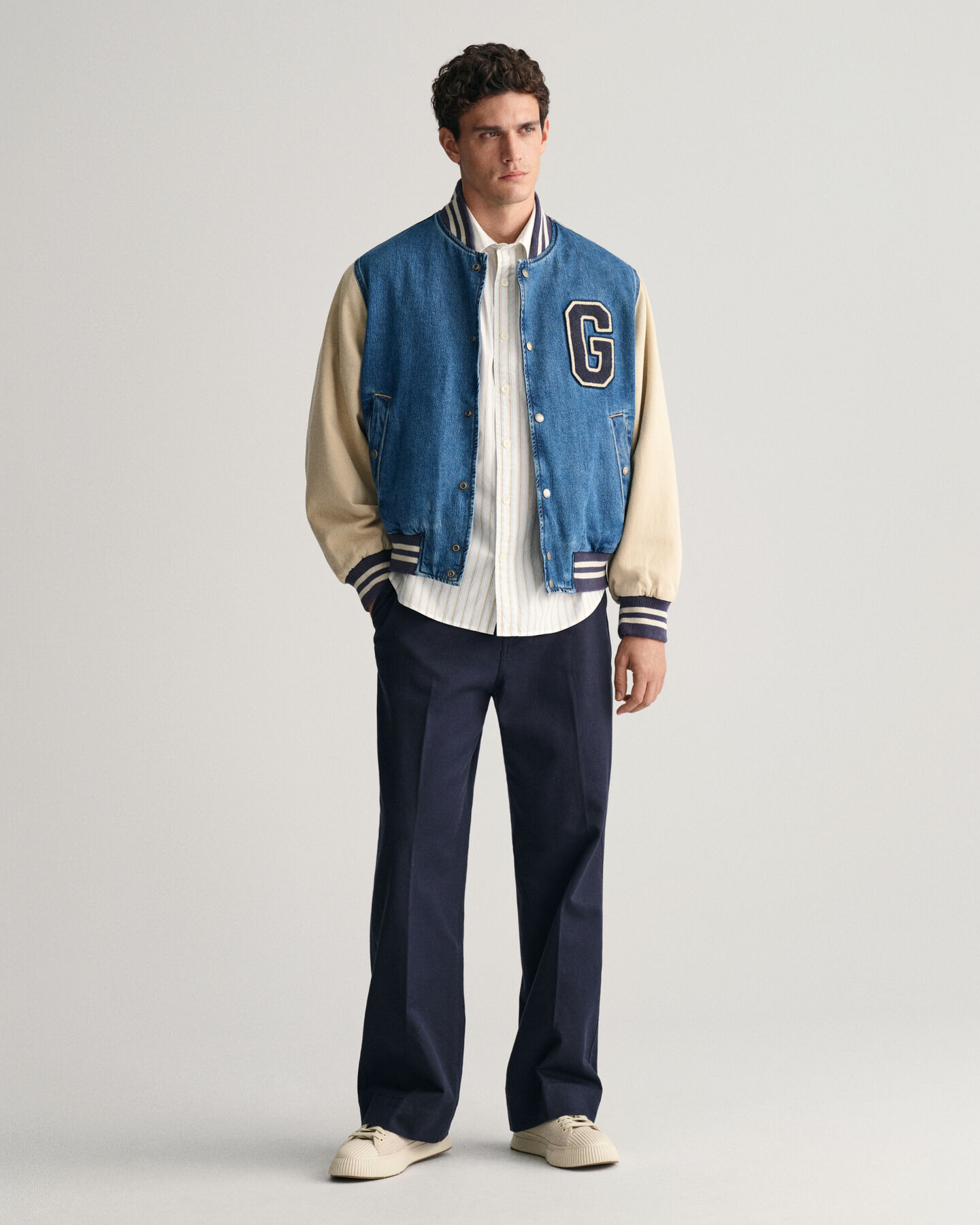 Relaxed Fit Heritage Popelin Kurzarmhemd mit Streifen