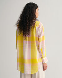 Oversized Madras Bluse