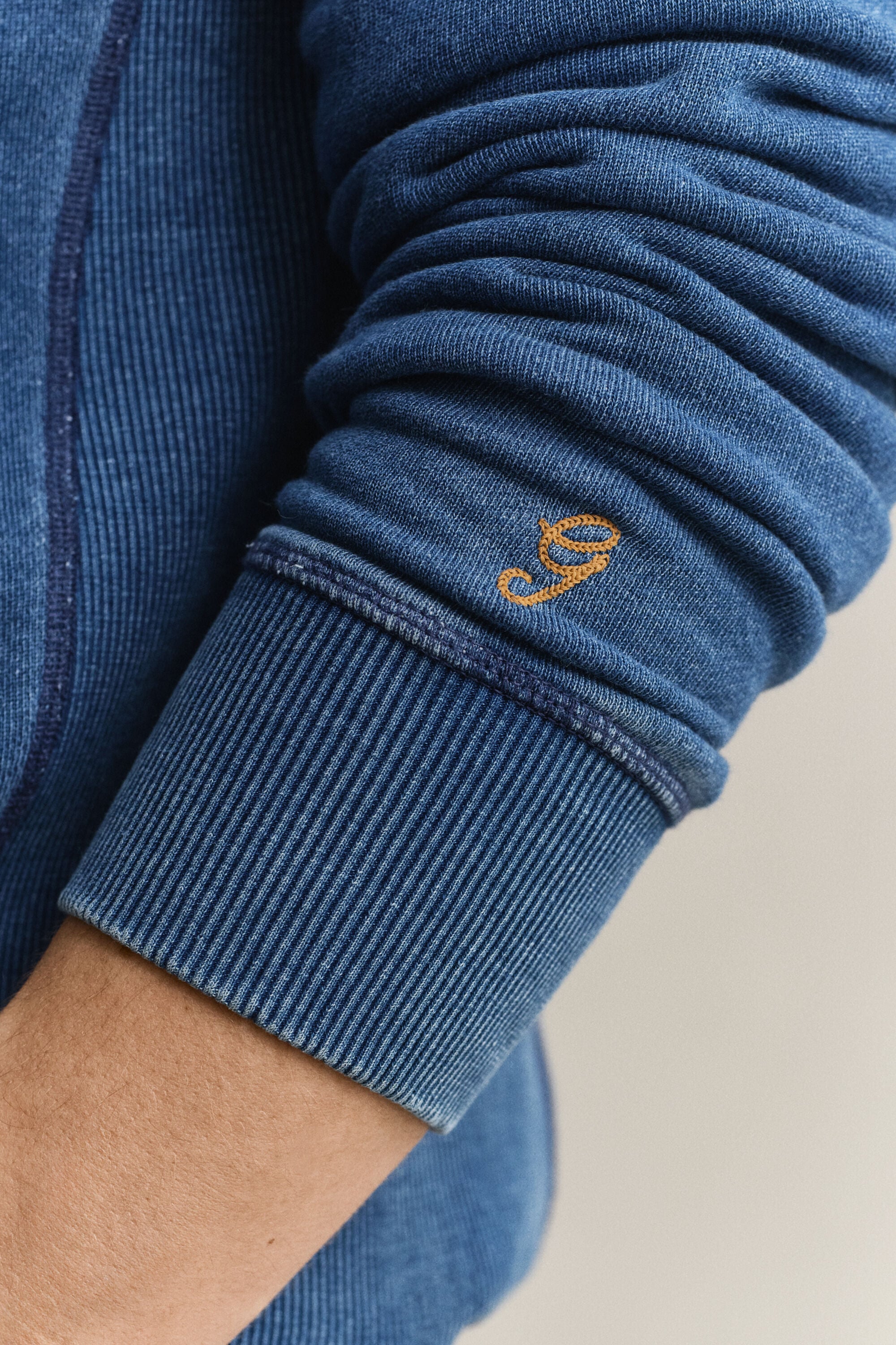 Indigo Rundhals-Sweatshirt