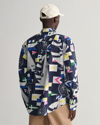 Relaxed Fit Sailing Print Hemd