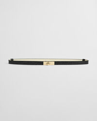 Gürtel mit Drehverschluss in Kroko-Optik