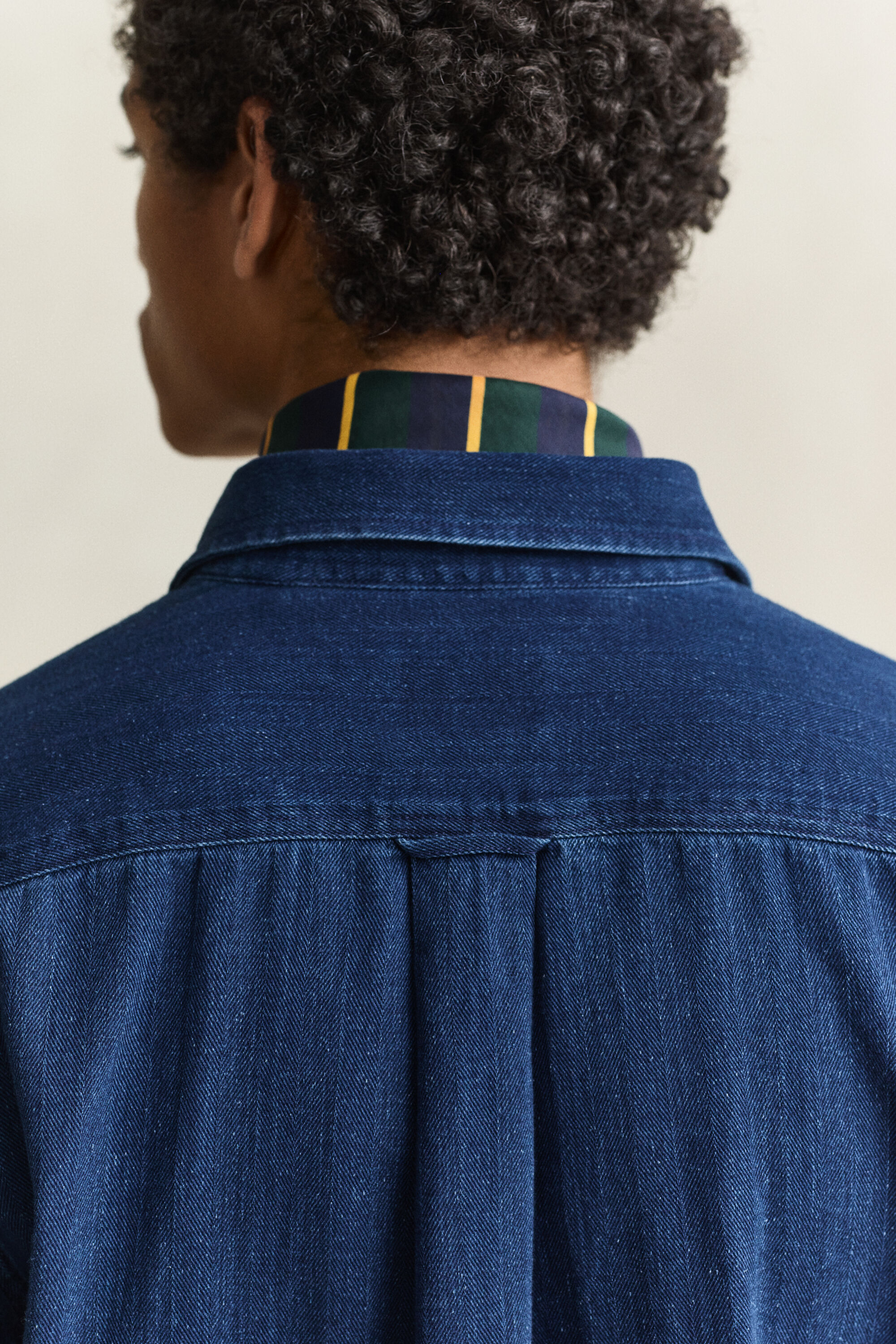 Indigo Herringbone Hemd