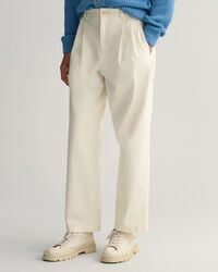 Relaxed Fit Chinohose mit Bundfalten
